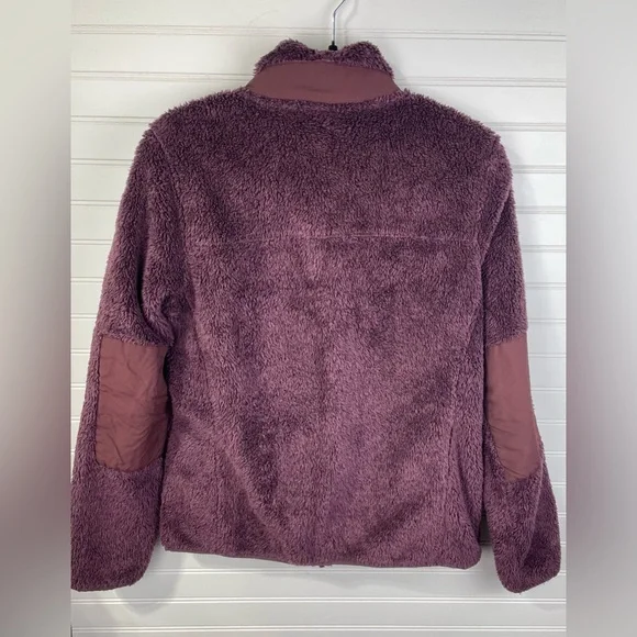 L. L. Bean Purple Fuzzy Sherpa Zipper Front Winter Jacket Size Small Women’s EUC - Picture 2 of 9